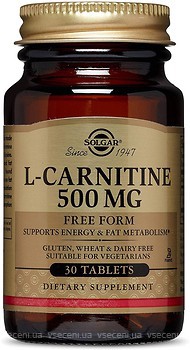 Фото Solgar L-Carnitine 500 mg 30 таблеток