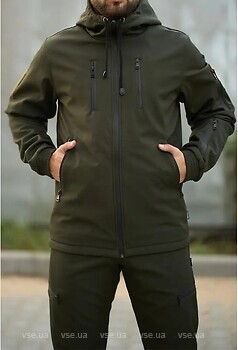 Фото Intruder Reef SoftShell на микрофлисе хаки