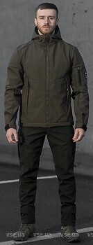 Фото Bezet Куртка Softshell Робокоп 2.0 + брюки карго Патрон 2.0 Khaki (9862-9585)