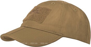 Фото Helikon-Tex бейсболка тактическая Folding Polycotton Ripstop Coyote (CZ-BBF-PR-11)