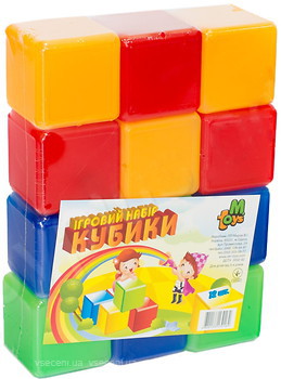 Фото M-Toys Кубики цветные 12 шт. (05062)