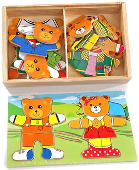 Фото Мир деревянных игрушек Два медведя (Д182)