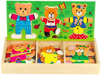 Фото Мир деревянных игрушек Набор медвежат 3 (Д164)