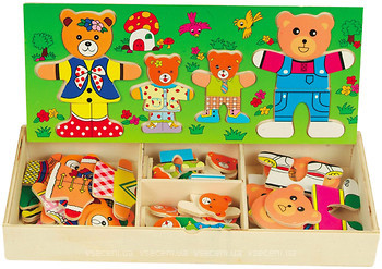 Фото Мир деревянных игрушек Набор медвежат 4 (Д165)