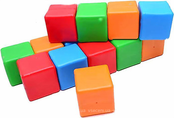 Фото Bamsic Кубик цветной в сетке 24 элемента (111/3-Б3)