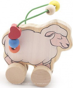 Фото Мир деревянных игрушек Лабиринт-каталка Овца (Д366)