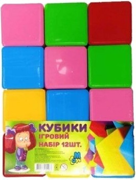 Фото M-Toys Кубики цветные 12 шт. (14067)