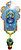 Фото Biba Toys Погремушка-подвеска с кольцом и прорезывателем Воздушный шар (108PP)