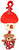 Фото Baby Mix Мишка на воздушном шаре красный (P/1116-2981)