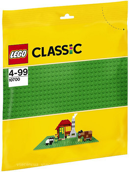 Фото LEGO Classic Строительная пластина зеленого цвета (10700)