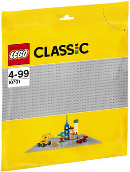 Фото LEGO Classic Строительная пластина серого цвета (10701)