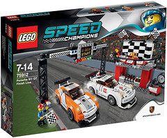 Фото LEGO Speed Champions Финишная линия гонки Porsche 911 GT (75912)