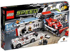 Фото LEGO Speed Champions Porsche 919 Hybrid and 917K Pit Lane (75876)