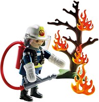 Фото Playmobil Пожарный с огнетушителем (9093)