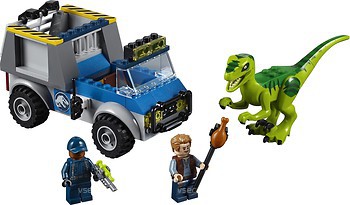 Фото LEGO Juniors Грузовик спасателей для перевозки Раптора (10757)