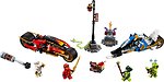 Фото LEGO Ninjago Мотоцикл Кая и снегомобиль Зейна (70667)