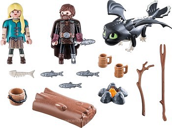 Фото Playmobil Иккинг и Астрид с драконом (70040)