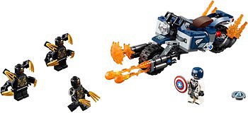 Фото LEGO Marvel Капитан Америка Атака Аутрайдеров (76123)