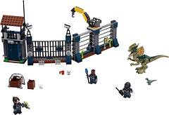 Фото LEGO Jurassic World Нападение дилофозавра на сторожевой пост (75931)
