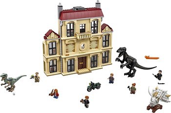 Фото LEGO Jurassic World Нападение индораптора в поместье Локвуд (75930)