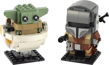 Фото LEGO BrickHeadz Мандалорец и малыш (75317)