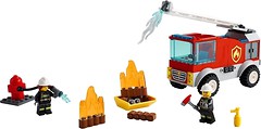 Фото LEGO City Пожарная машина с лестницей (60280)