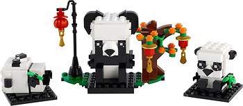 Фото LEGO BrickHeadz Панды на китайский Новый год (40466)