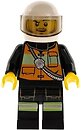 Фото LEGO City Firefighter - Male, Reflective Stripe Vest with Pockets (cty0344)