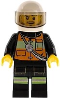 Фото LEGO City Firefighter - Male, Reflective Stripe Vest with Pockets (cty0344)