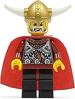 Фото LEGO Castle Viking King - Red Cape (vik011)