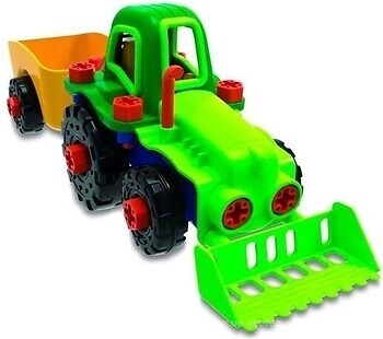 Фото Edu-Toys Трактор с инструментами (JS030)