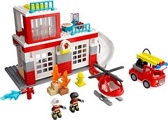 Фото LEGO Duplo Пожарная часть и вертолет (10970)