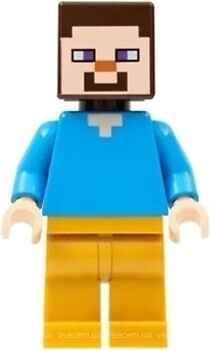 Фото LEGO Minecraft Steve - Pearl Gold Legs (min074)