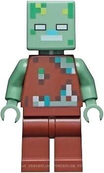 Фото LEGO Minecraft Drowned Zombie (min088)