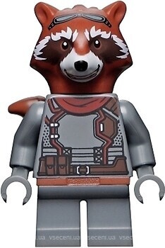 Фото LEGO Super Heroes Rocket Raccoon - Dark Bluish Gray Outfit (sh742)