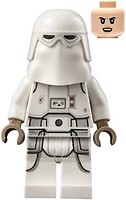 Фото LEGO Star Wars Snowtrooper - Female Light Nougat Head Angry Smile (sw1178)