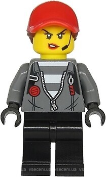 Фото LEGO City Jail Prisoner - Red Cap with Ponytail (cty1142)
