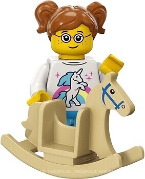 Фото LEGO Minifigures Наездница на игрушечной лошадке-качеле (71037-11)