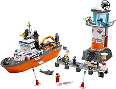 Фото LEGO City Корабль и башня службы берегового наблюдения (7739)