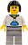 Фото LEGO City Woman - Black Hair, White Hoodie (hol193)
