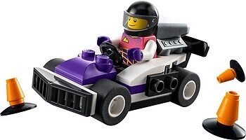 Фото LEGO City Гонщик на картинге (30589)