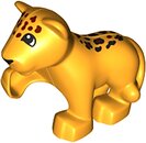 Фото LEGO Duplo Jaguar Baby Cub - Bright Light Orange (54300c01pb03)