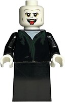 Фото LEGO Harry Potter Lord Voldemort - White Head, Black Skirt, Tongue (hp373)
