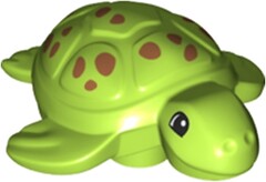 Фото LEGO Duplo Turtle - Dark Orange Spots (84190pb01)