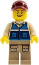 Фото LEGO City Wildlife Rescue Worker - Male, Dark Red Cap (cty1292)