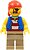 Фото LEGO City Pirate Man - Striped Red and White Shirt, Blue Vest (twn332)