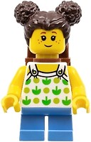 Фото LEGO City Girl - Leaf Tank Top, Dark Brown Side Buns (cty1333)