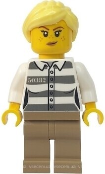 Фото LEGO City Jail Prisoner 50382 - Female, Bright Light Yellow Ponytail (cty1368)