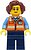 Фото LEGO City School Bus Driver - Female, Orange Safety Vest with Reflective Stripes (cty1396)