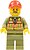 Фото LEGO City Train Driver - Orange Safety Vest with Lime Straps (trn244)